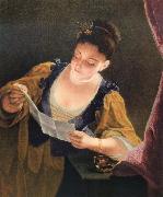 Jean Raoux The  lETTER oil painting